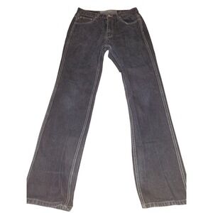 Crest Jeans Company Vintage Y2K Dark Wash Wide Leg Denim Jeans Women 11/12